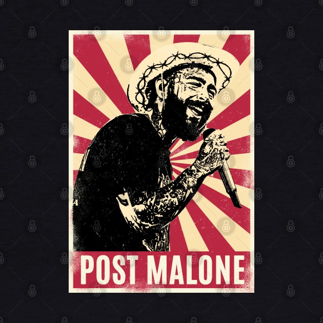 Retro Vintage Malone Rapper by Play And Create